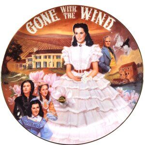 Musical Plate Gone With The Wind Scarlett O'Hara Taras theme Vivien Leigh
